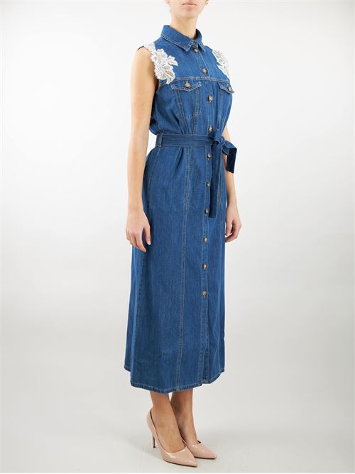 Denim dress with embroidery lace Ermanno by Ermanno Scervino ERMANNO BY ERMANNO SCERVINO |  | D44EQ034EJ3MF152